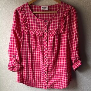 HOLDING HORSES Gingham Button Down Shirt